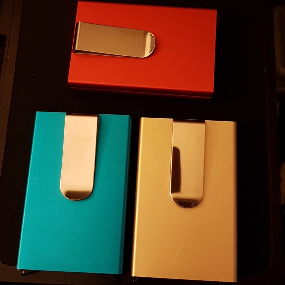 SOLD Slim Twin Wallet Card Carrier W/ Money Clip